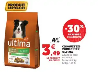 Super U Croquettes Pour Chien Ultima offre