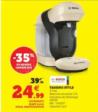 Super U Tassimo Style offre