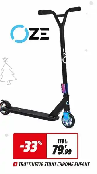 Intersport Trottinette Stunt Chrome Enfant offre