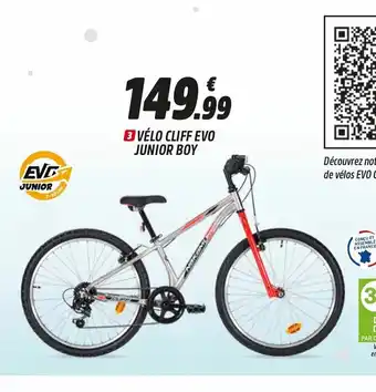 Intersport Vélo Cliff Evo Junior Bou offre