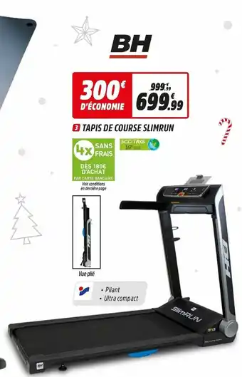 Intersport Tapis De Course Slimruin offre