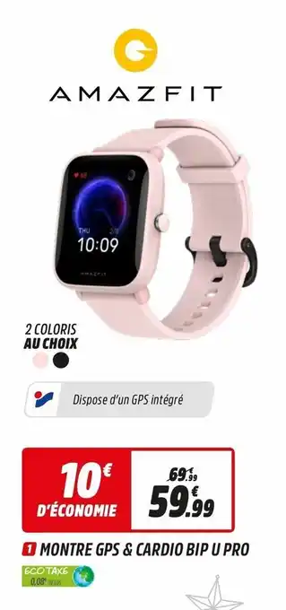 Intersport Montre GPS & Cardio Bip U Pro offre