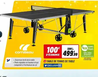 Intersport Table De Tennis De Table offre
