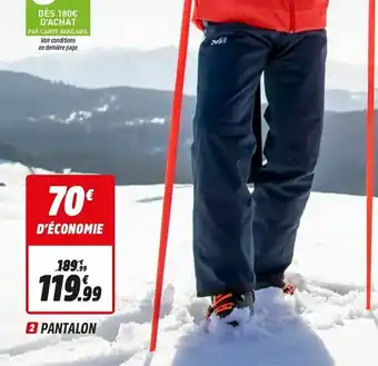 Intersport Pantalon offre