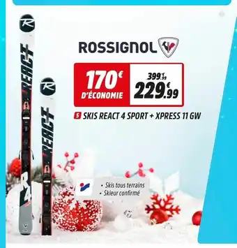 Skis React 4 Sport + Xpress 11 Gw