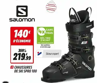 Intersport Chaussures De Ski Spro 100 offre
