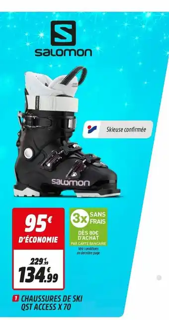 Intersport Chaussures De Ski Qst Access X 70 offre