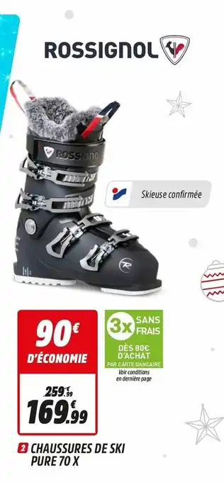 Intersport Chaussures De Ski Pure 70 x offre
