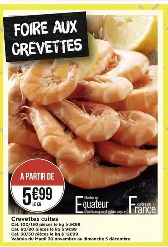 Crevettes Cuites