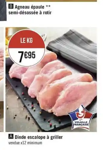 Dinde Escalope a Griller
