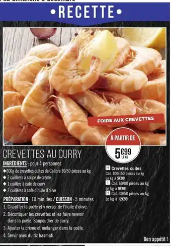 Géant Casino Crevettes Au Curry offre
