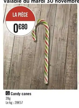 Géant Casino Candy Canes offre