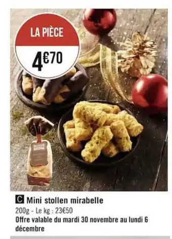 Mini Stollen Mirabelle