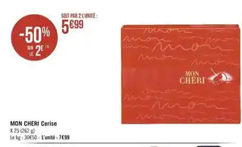 Géant Casino Mon Cheri Cerise offre