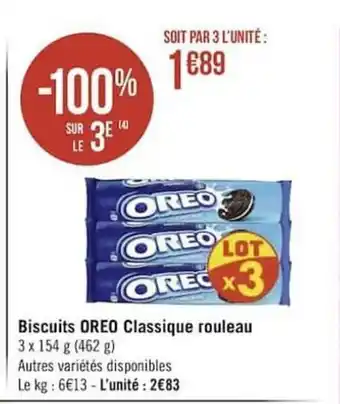 Biscuits OREO Classique Rouleau