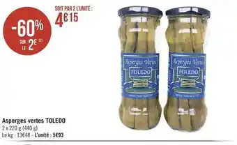 Géant Casino Asperges Vertes Toledo offre