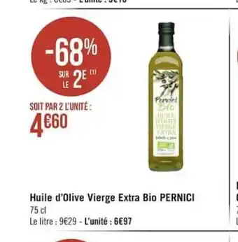 Géant Casino Huile D'Olive Vierge Extra Bio Pernici offre