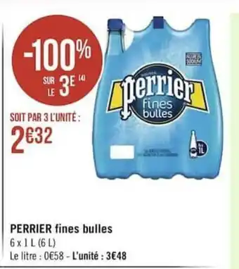 Géant Casino Perrier Fines Bulles offre