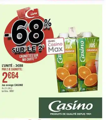 Géant Casino Jus Orange Casino offre