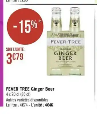 Géant Casino Fever Tree Ginger Beer offre