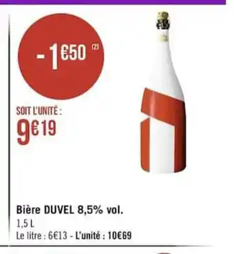 Géant Casino Biére Duvel 8,5% Vol. offre