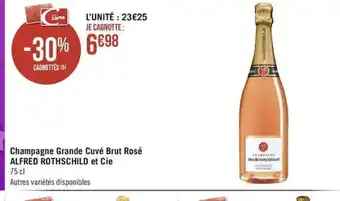 Champagne Grande Cuvé Brut Rosé Alfred Rothschild Et Cie
