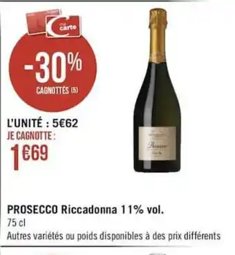 Prosecco Riccadonna 11% Vol.