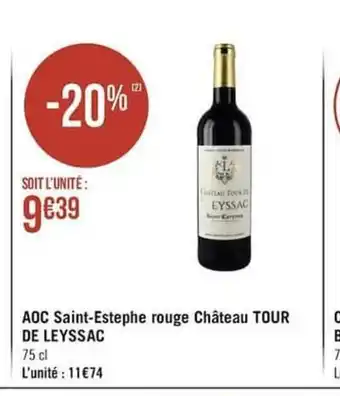 Aoc Saint-Estephe Rouge Chateau Tour De Leyssac