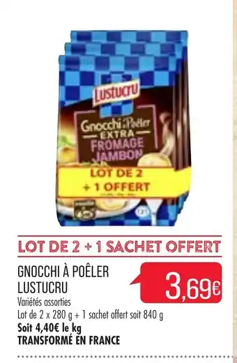 Match Gnocchi à Poêler Lustucru offre