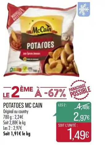 Match Potatoes MC MAin offre