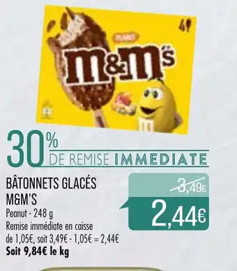 Match Bâtonnets Glacés M&M's offre