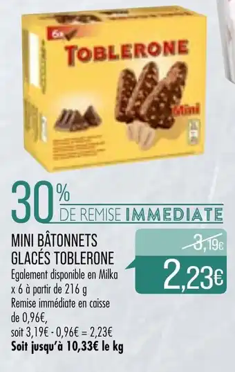 Match Mini Bâtonnets glacés Toblerone offre