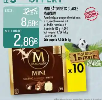 Match Mini Bâtonnets glacés Magnum offre