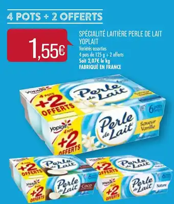 Match Spécialité laitière perle de lait Yoplait offre