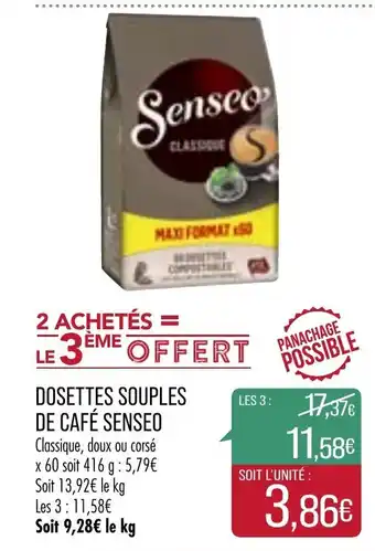 Match Dosettes souples de Café Senseo offre