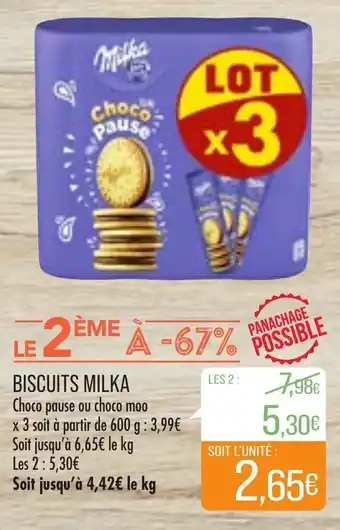 Match Biscuits Milka offre