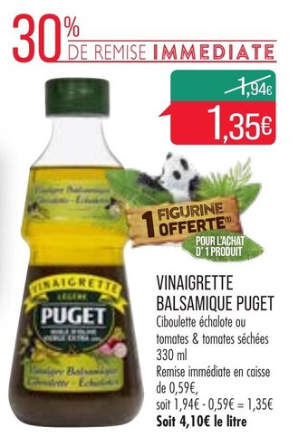 Match Vinaigrette Balsamique Puget offre