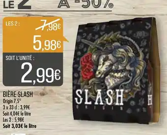 Match Bière Slash offre
