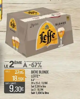 Match Bière Blonde Leffe offre