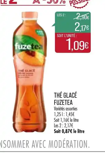 Match Thé glacé Fuzetea offre