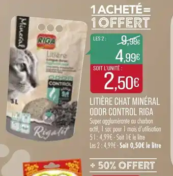 Match Litière chat minéral odor control riga offre