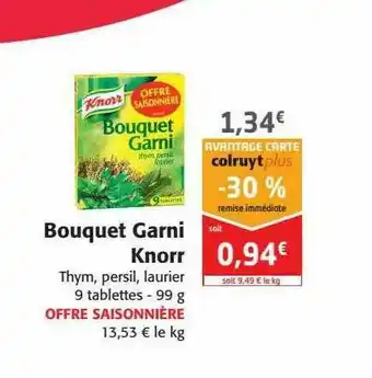 Colruyt Bouquet Garnie Knorr offre