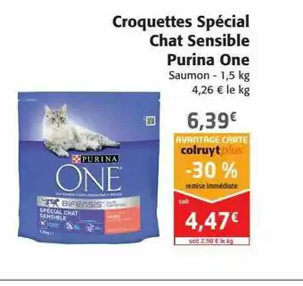 Colruyt Croquettes Spécial Chat Sensible Purina One offre