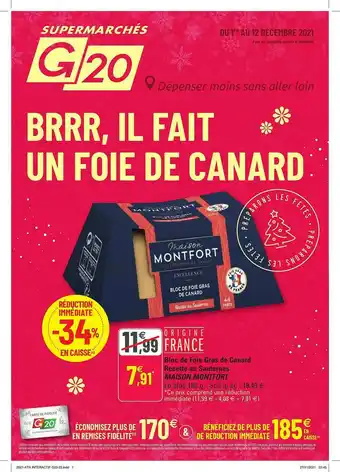 G20 Bloc De Foie Gras De Canard Recette En Sauternes Maison Montfort offre