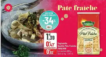 G20 Tagliatelle Qualité Pâte Fraîche Panzani offre
