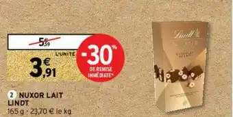 Intermarché Express Nuxor Lait Lindt offre