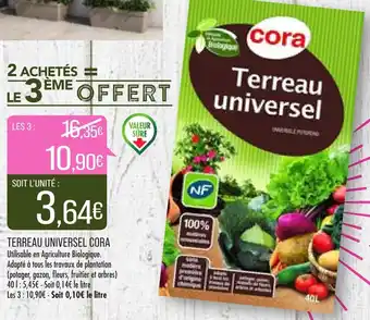 Terreau Universel Cora