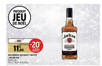 Bourbon Whiskey White Jim Beam