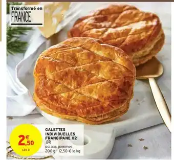 Intermarché Express Galettes Individuelles Frangipane X2 offre