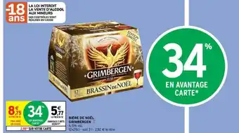 Intermarché Express Bière De Noël Grimbergen offre
